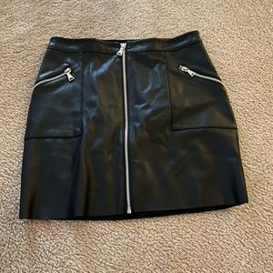 Express leather skirt! Worn once!